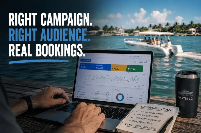 PPC management for boating and tour companies
